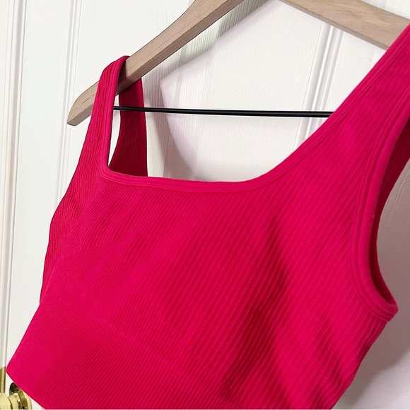 ✧・゚cherry red ribbed bralette - Picture 3 of 5